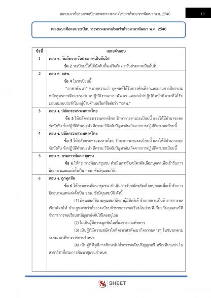 แนวข้อสอบ อาสาพัฒนา (อสพ.) รุ่นที่ 76 กรมการพัฒนาชุมชน 2567 - Image 7