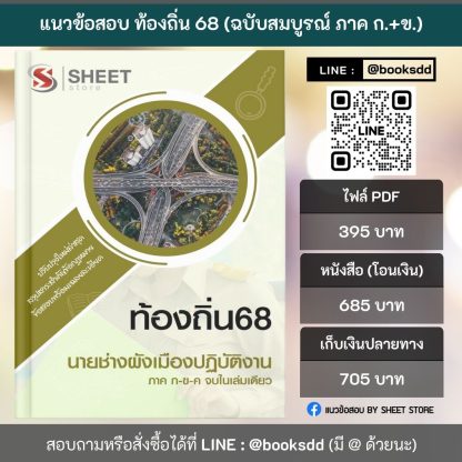 แนวข้อสอบ นายช่างผังเมืองปฏิบัติงาน ท้องถิ่น 2568 [ฉบับสมบูรณ์ ภาค ก. + ภาค ข.] - Image 2