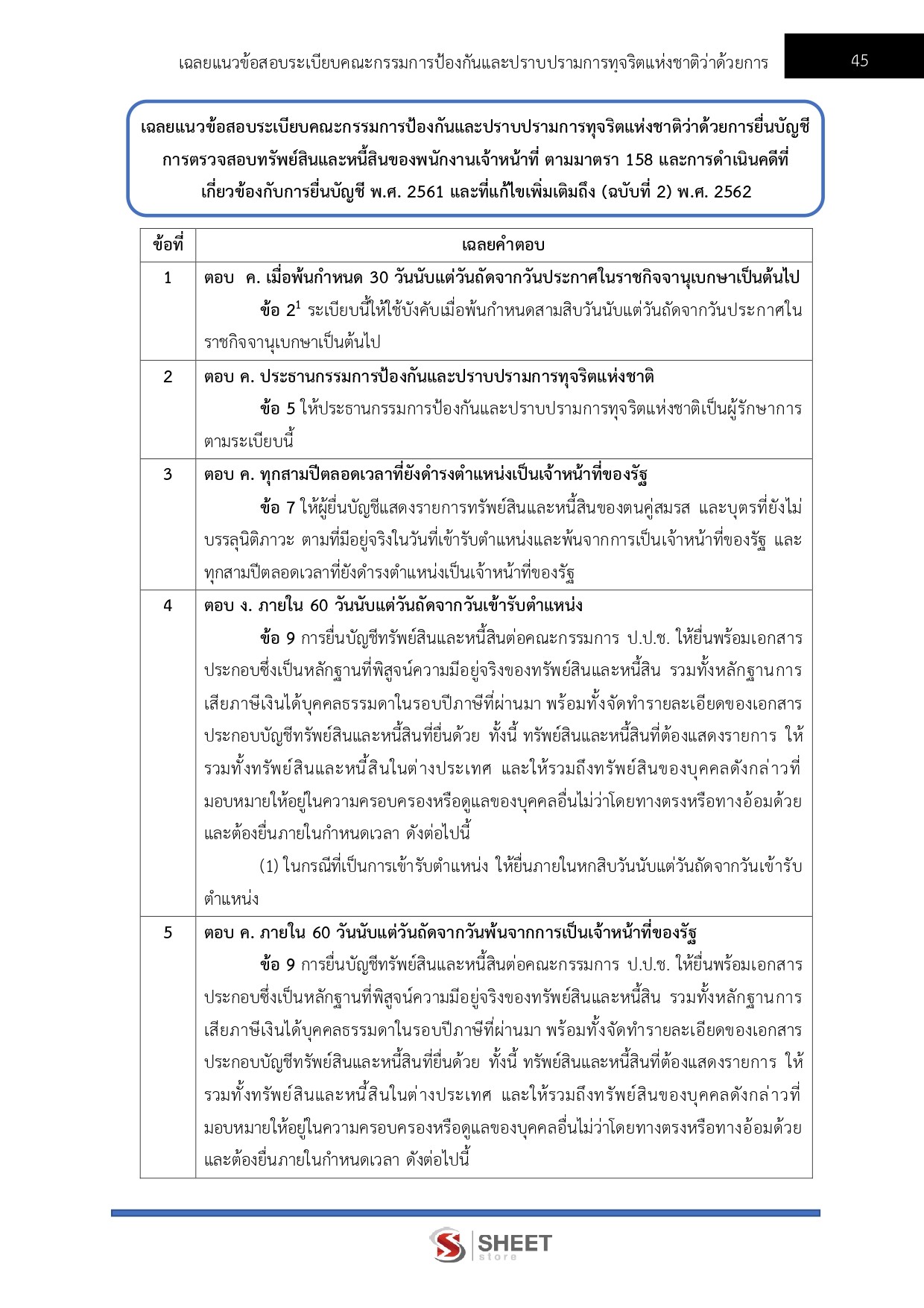 แนวข้อสอบ เจ้าพนักงานตรวจสอบทรัพย์สินปฏิบัติการ สำนักงาน ป.ป.ช. 2569 - Image 10