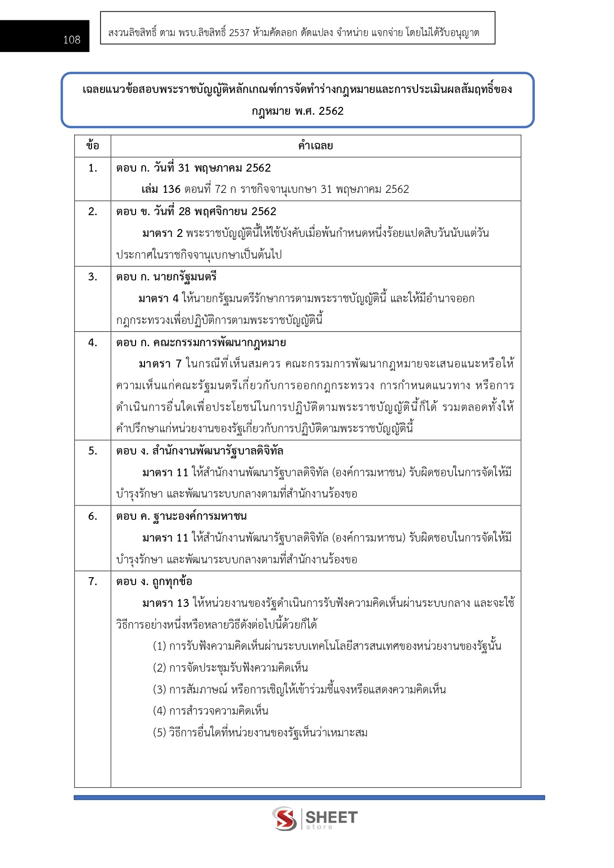 แนวข้อสอบ นิติกร สำนักเลขาธิการคณะรัฐมนตรี (สลค.) 2569 - Image 11